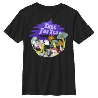 Disney - Alice aux pays des merveilles - Mad Hatter Tea Time Filled - Enfant T-shirt - Noir - Devant