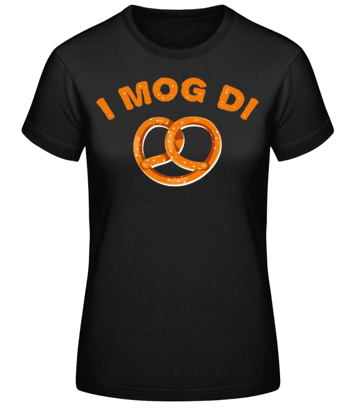 Vorschau: I Mog Di - Frauen Basic T-Shirt - Schwarz - Vorne