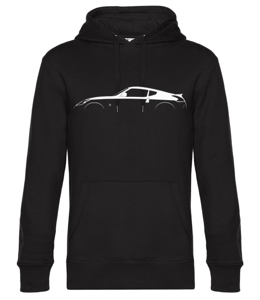 Aperçu: 'Nissan 370Z Nismo' Silhouette - Sweat à capuche premium Unisexe - Noir - Devant