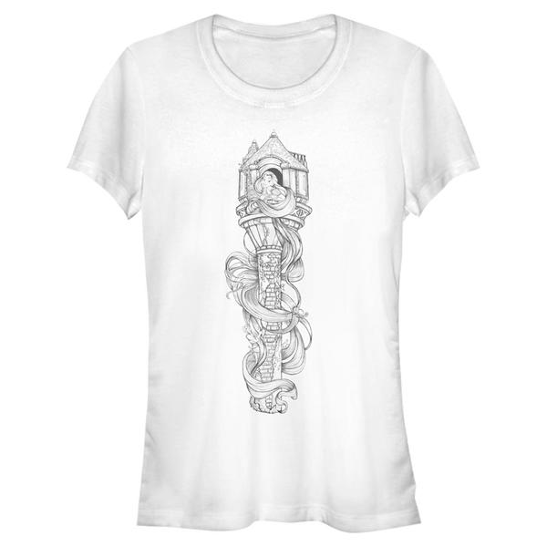 Preview: Disney - Tangled - Rapunzel HairForDays - Women's T-Shirt - White - Front