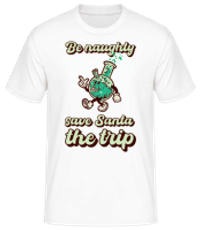 Save Santa The Trip - Men's Basic T-Shirt - White - Front