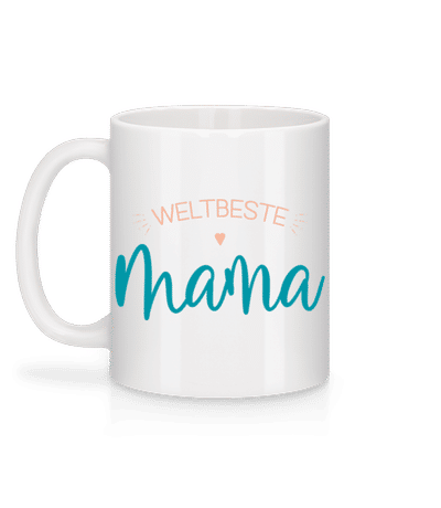 Weltbeste Mama - Tasse - Weiß - Hinten