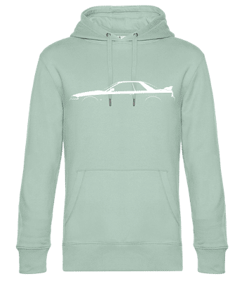 'Nissan Skyline GT-R (R32)' Silhouette - Sweat à capuche standard homme - Menthe verte - Devant
