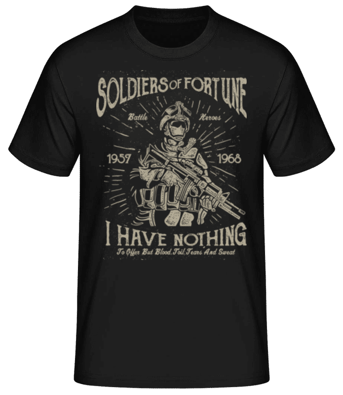 Preview: Soldiers Of Fortune - Men's Basic T-Shirt - Black - Front