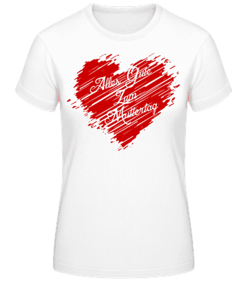 Alle Gute Zum Muttertag - Frauen Basic T-Shirt - Weiß - Vorne