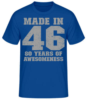 80 Years Of Awesomeness - Men's Basic T-Shirt - Royal blue - Front