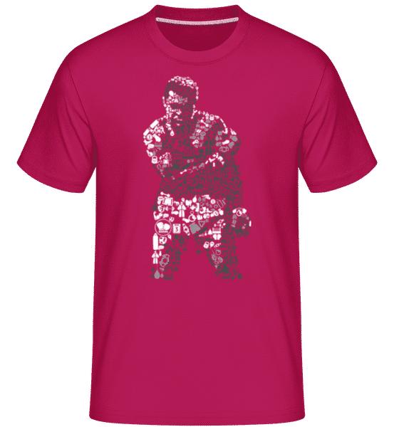 Aperçu: Ali - T-Shirt Shirtinator homme - Magenta - Devant