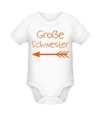 Große Schwester · Baby Bio Strampler