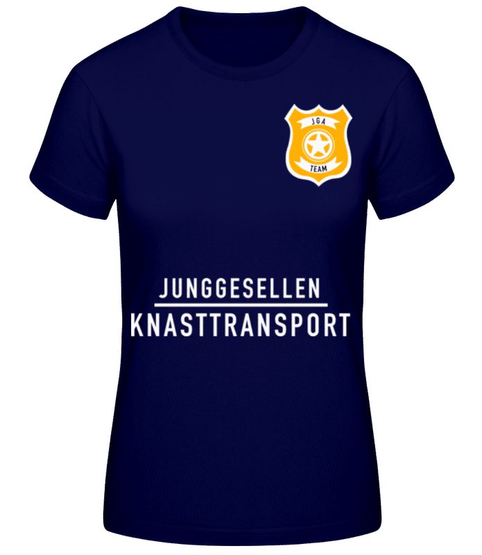 Vorschau: Junggesellen Knasttransport - Frauen T-Shirt B&C - Marine - Vorne