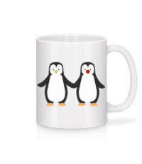 Pinguin Paar - Tasse - Weiß - Vorne