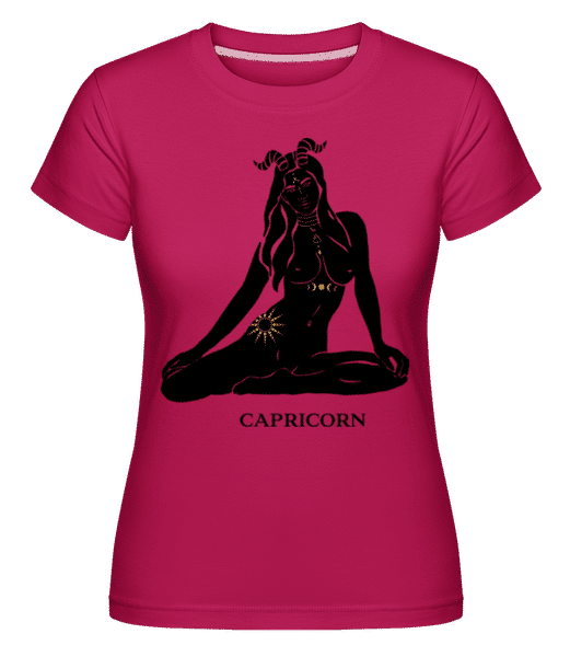 Preview: Female Zodiac Sign Capricorn - Shirtinator Women's T-Shirt - Magenta - Front