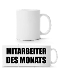 Mitarbeiter Des Monats - Panoramatasse - Weiß - Vorne