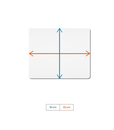 Mouse Pad - Size chart