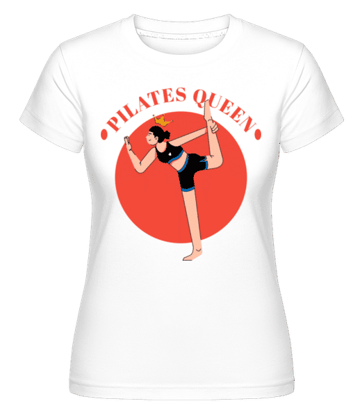 Aperçu: Pilates Queen -  T-shirt Shirtinator femme - Blanc - Devant