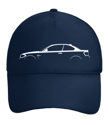 'BMW 1M Coupe E82' Silhouette - Nastaviteľná šiltovka - Namornícka modrá - Predné