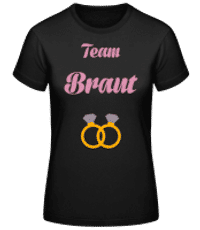 Team Braut Ringe - Frauen Basic T-Shirt - Schwarz - Vorne