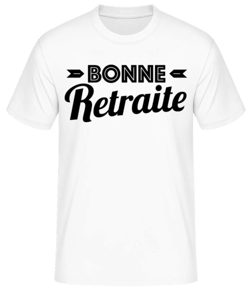 Aperçu: Bonne Retraite - T-shirt standard Homme - Blanc - Devant