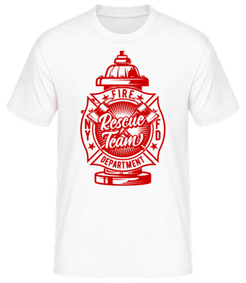 Rescue Team Hydrant - Men's Basic T-Shirt - White - Front