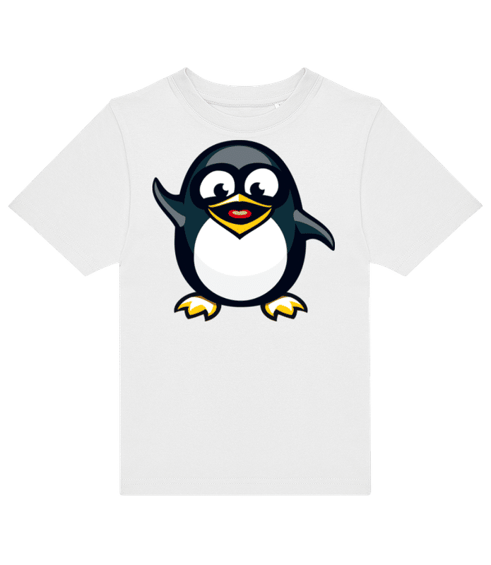 Preview: Penguin Kids - Kids B&C T-Shirt - White - Front