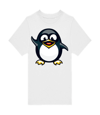 Penguin Kids - Kids B&C T-Shirt - White - Front