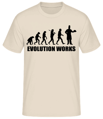 Evolution Works Cooking - T-shirt standard Homme - Crème - Devant