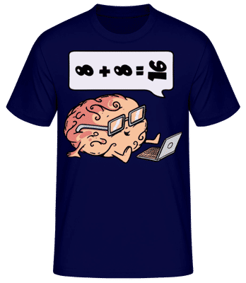 Infinite Calculation of the Brain - Camiseta básica para hombre - Marino - delante