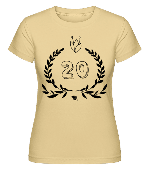 Preview: 20th Birthday -  Shirtinator Women's T-Shirt - Yellow - Front