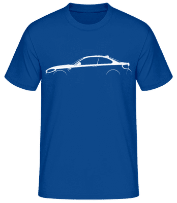 'BMW M2 Competition F87' Silhouette - T-shirt standard Homme - Bleu royal - Devant