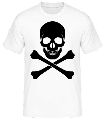 Skull And Bones - Men's Basic T-Shirt - White - Front