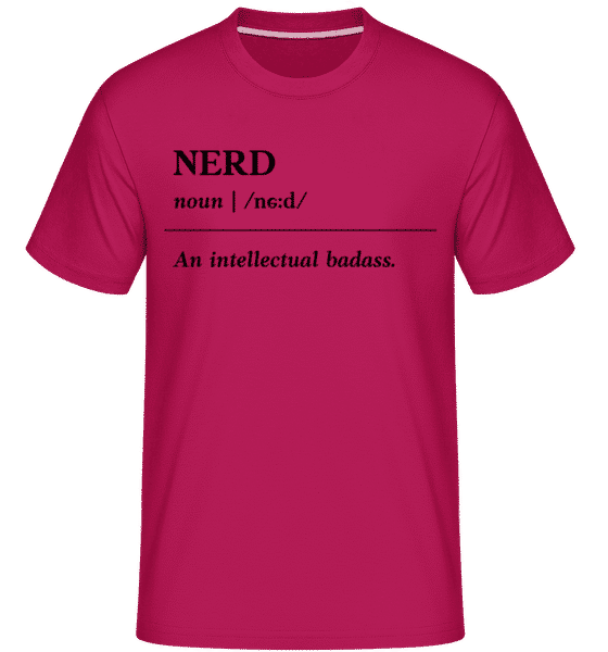 Preview: Nerd Definition -  Shirtinator Men's T-Shirt - Magenta - Front