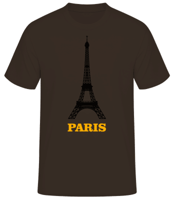 Paris Skyline 2 - Männer T-Shirt B&C - Braun - Vorne