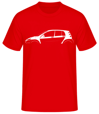 'Smart Forfour (W454)' Silhouette - Men's Basic T-Shirt - Red - Front