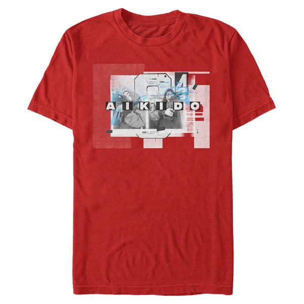 Preview: Netflix - Money Heist - Aikido Group Fade - Men's T-Shirt - Red - Front