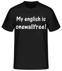 Onewallfree English · Männer Basic T-Shirt