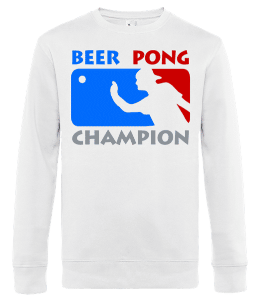 Aperçu: Beer Pong Champion - Sweat-shirt standard pour homme - Blanc - Devant