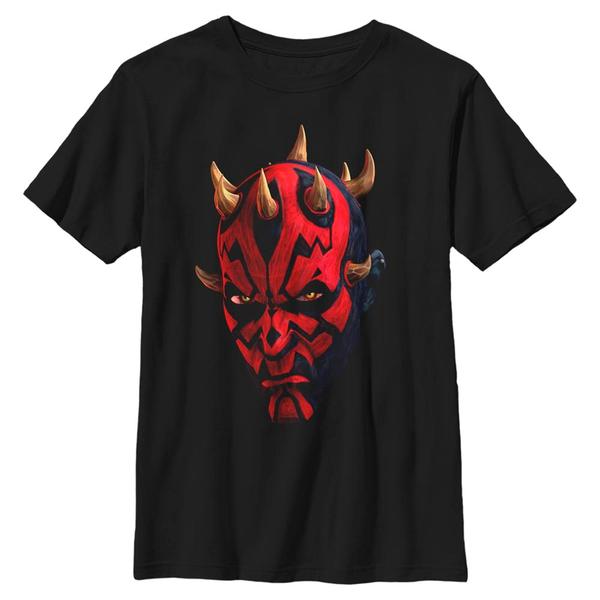 Aperçu: Star Wars - The Clone Wars - Darth Maul Maul Face - Enfant T-shirt - Noir - Devant