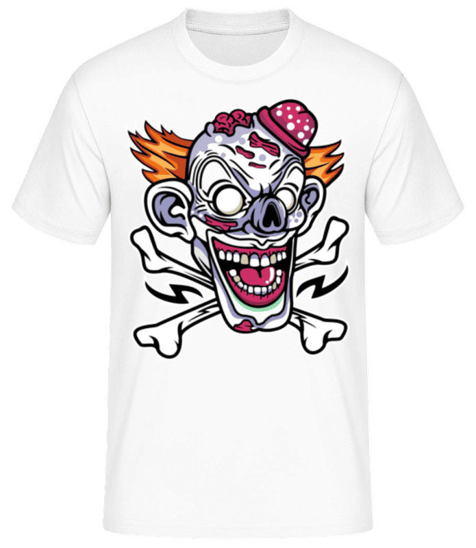Náhled: Klaunský horor - Pánské basic tričko - Bílá - Napřed