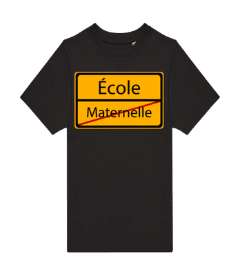 École - Maternelle - T-shirt homme B&C - Noir - Devant