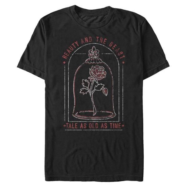 Aperçu: Disney - La Belle et la Bête - Rose Same Old Tale - Homme T-shirt - Noir - Devant