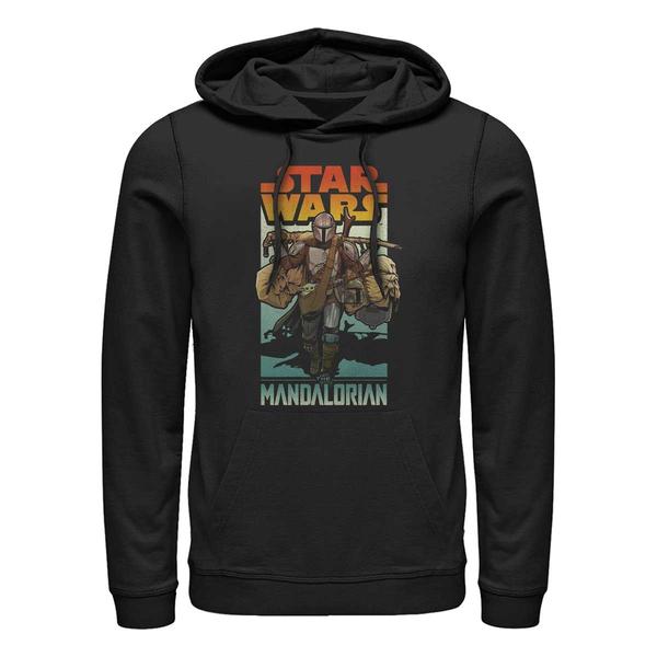 Aperçu: Star Wars - The Mandalorian - Mandalorian Mando on Foot - Unisex Sweat à capuche - Noir - Devant