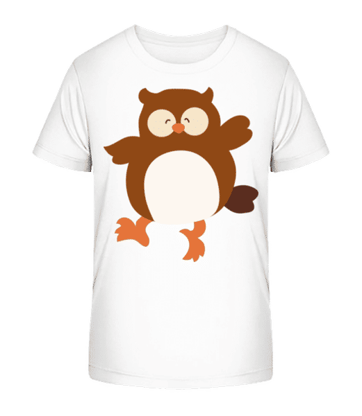Aperçu: Enfant Comic - Chouette - T-shirt bio Enfant Stanley Stella 2.0 - Blanc - Devant
