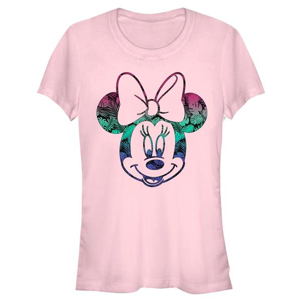 Aperçu: Disney - Mickey Mouse - Minnie Mouse Tropic Fill - Femme T-shirt - Rose - Devant