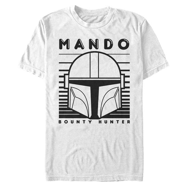 Aperçu: Star Wars - The Mandalorian - Skupina Mando 1 Color Simple - Homme T-shirt - Blanc - Devant