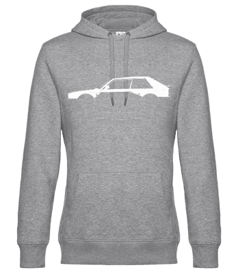 'Lancia Delta S4 SE038' Silhouette - Pánská standardní mikina s kapucí - Melírově šedá - Napřed