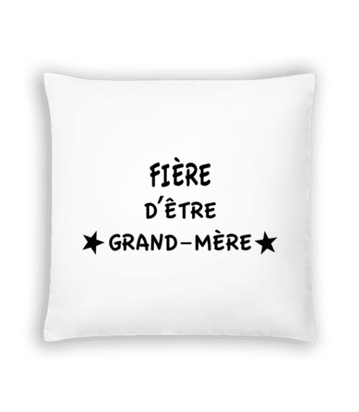 Aperçu: Fière D'Être Grand-Mère - Coussin - Blanc - Devant
