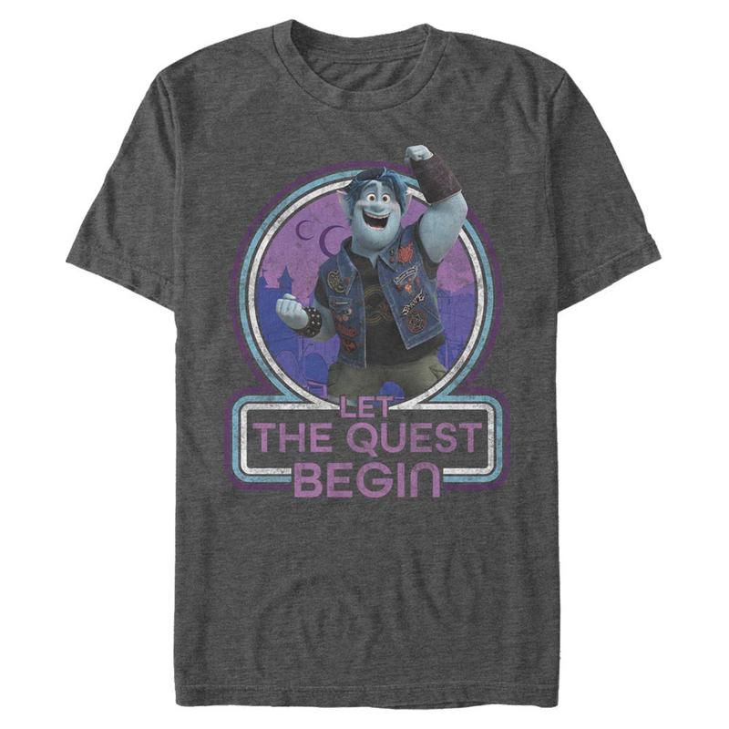 Náhled: Pixar - Frčíme - Barley Begin Quest - Pánské Tričko - Melirovĕ antracitová - Napřed