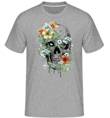 Crâne De Fleur ·  T-Shirt Shirtinator homme