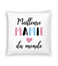 Meilleure Mamie Du Monde - Coussin - Blanc - Devant