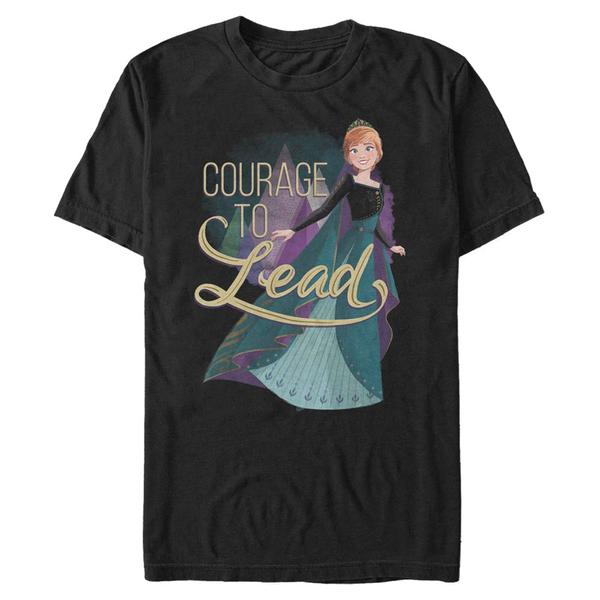 Aperçu: Disney - La Reine des neiges - Anna Queen - Homme T-shirt - Noir - Devant