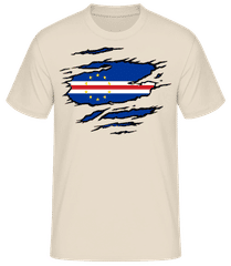 Ripped Flag Cape Verde · Men's B&C T-Shirt